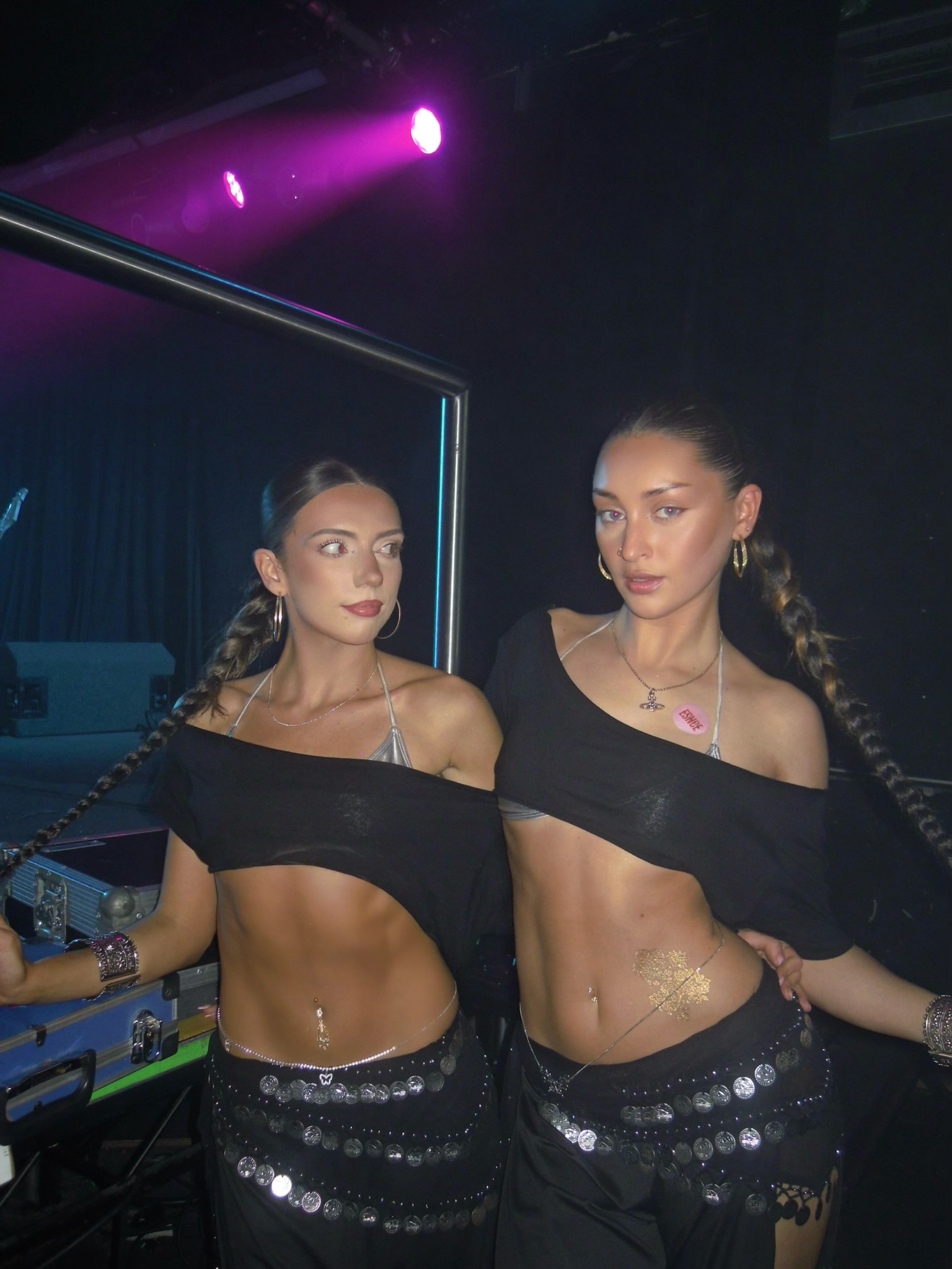 Backstage ESNCE dancers