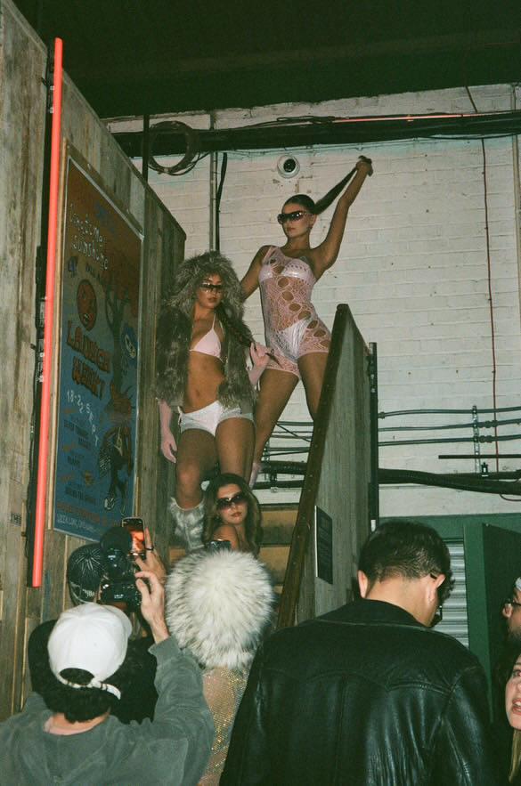 Y2K backstage group shot